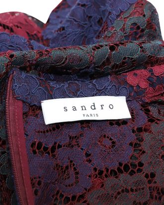 Sandro Rodney Lace Dress in Multicolor Polyamide