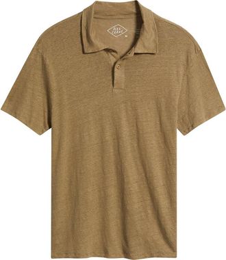 Alex Crane Linen Polo in Tank at Nordstrom, Size Xx-Large