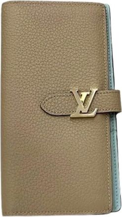 Louis Vuitton Pre-owned Wallets, female, Beige, Size: ONE SIZE Pre-owned Taurillon Long Wallet (bi-fold)