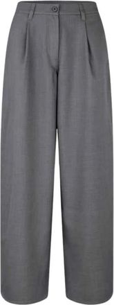Sams&oslash;e & Sams&oslash;e Harper Pantaloni Ampi - - Trousers - Donna - Grigio - L