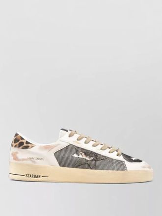 Golden Goose leather and mesh low-top sneakers
