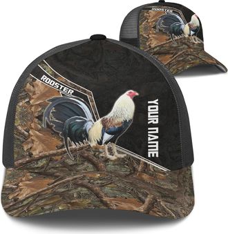 Generic Peak Cap Cock Chicken Theme Dad Hat Lightweight Baseball Cap Comfortable Baseball Hat for Sports Office Outdoor