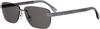 Fendi unisex, Accessoires, Grijs, Maat: 61 MM