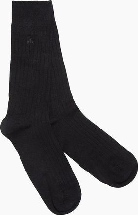 Swole Panda Womens Plain Ribbed Bamboo Socks M - Black - Size: 13/6.5/7/7.5/11.5/5/12/5.5/12.5/6/10/3.5/10.5/4/11/4.5/8/2/9/2.5/9.5/3/One size/1/1.5