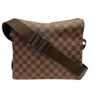Louis Vuitton Vintage, unisex, Bruin, ONE Size, Pre-owned Galle Damier Canvas Schoudertas