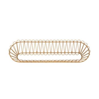 Decorspace Estante De Pared De Metal Y Rat&aacute;n Estilo Boho Chic Panama