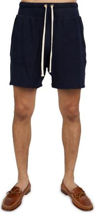 Les Tien Pique Yacht Short in Navy at Nordstrom, Size Xx-Large
