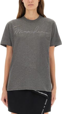 Moschino T-shirt With Embroidered Logo