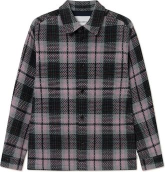 Les Deux Jonathan Check Overshirt - Heren - Zomerjassen - Veelkleurig - M - Wol - Jassen