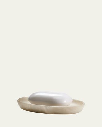 Labrazel Alisa Alabaster Soap Dish, Cream
