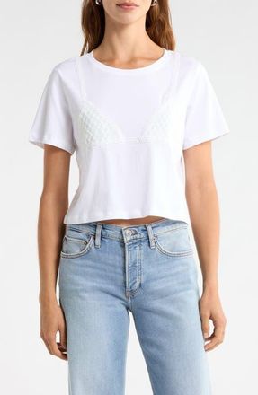 Florence By Mills Bikini Graphic Cotton T-Shirt in Bright White at Nordstrom, Size Xx-Small