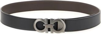 Ferragamo Stijlvolle Riem - Heren - Riemen - Zwart - 115 CM - Leer - Accessoires