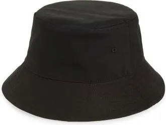 Open Edit Twill Bucket Hat in Black at Nordstrom