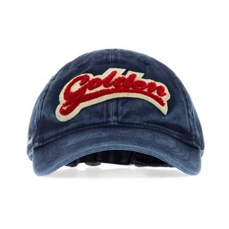 Golden Goose Denim Baseball Cap - Heren - Petten - Blauw - ONE Size - Denim - Accessoires