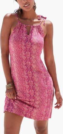 Lascana Strap Detail Keyhole Dress in Pink Multi at Nordstrom, Size 10