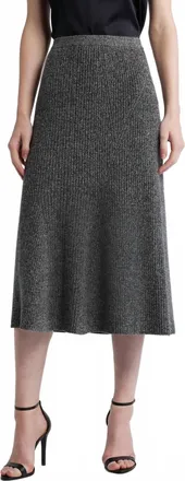 Kobi Halperin Womens Femi Skirt In Heather Black
