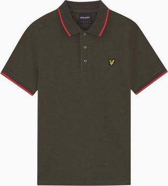 Lyle & Scott Mens Lyle & Scott Soft Black Tipped Polo Shirt - Size: 40