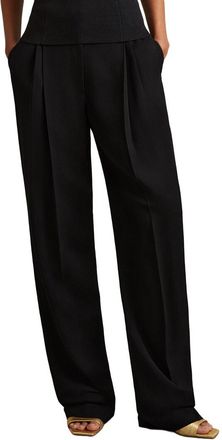 Reiss Lydia Double Pleat Wide Leg Pant