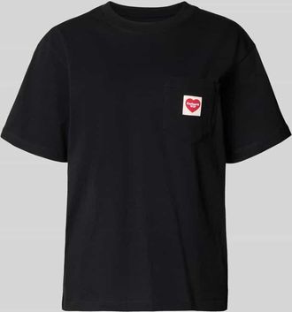 Carhartt Work in Progress T-Shirt mit Label-Patch in Black, Gr&ouml;&szlig;e XS