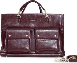 Belle & Bloom Reflections Leather Shoulder Bag in Red Overflow at Nordstrom