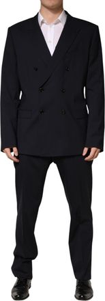 Dolce & Gabbana Blue MARTINI Double Breasted 2 Piece Mens Suit (Pre-Owned)