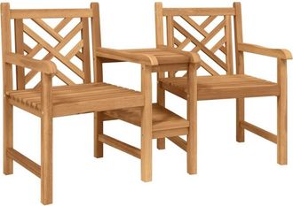 vidaXL Outdoor Chairs Brown 152 x 63 x 89 cm Solid teak wood Vidaxl