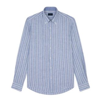Paul & Shark Casual Overhemden - Heren - Zakelijke Overhemden - Blauw - 3XL - Overhemden