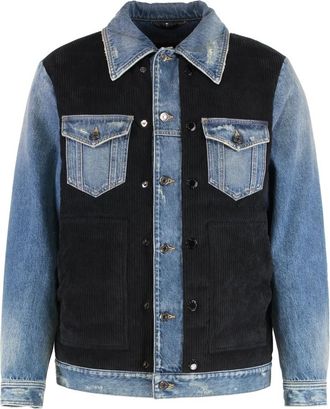 Dolce & Gabbana Denim Gewatteerd Jasje - Heren - Spijkerjassen - Blauw - L - Denim - Jassen