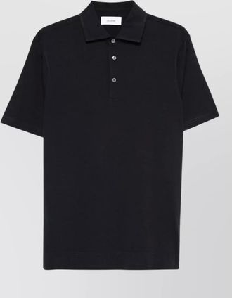 Lardini silk blend short-sleeve polo shirt