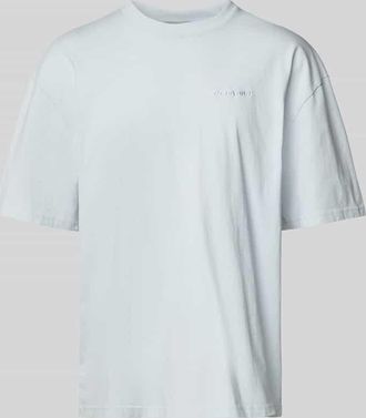 Pegador Oversized T-Shirt mit Label-Stitching in Hellblau, Größe XXL