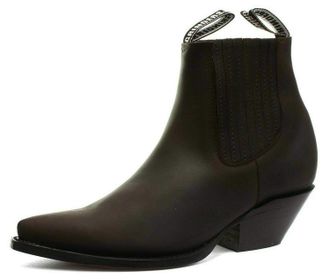 Grinders Mens Brown Mustang Slip On Cowboy Western Chelsea Ankle Boot 43