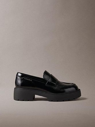 Calvin Klein CK Bold Mocasines Gruesos De Piel Brillante