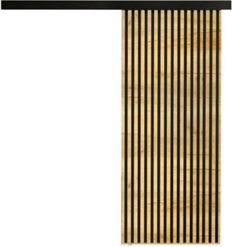 Mirjan24 Mobilier1 - Puerta Corredera Dover 202, Roble Dorado Artesanal + Negro