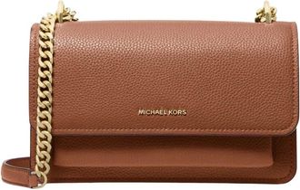 Michael Kors Claire Schoudertas - Dames - Tassen - Bruin - Maat: ONE Size