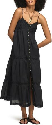 Lucky Brand Eyelet Embroidery A-Line Dress in India Ink at Nordstrom, Size Xx-Large