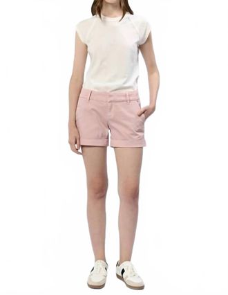 Dear John Denim Hampton Mid Low Rise Shorts In Sepia Rose