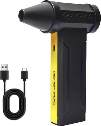No Brand Soplador De Aire El&eacute;ctrico - 160.000 Rpm, 10.000 Mah, Dise&ntilde;o Inal&aacute;mbrico, Soplador De Aire Para Pc, Teclado, Coche Y Hogar - Negro