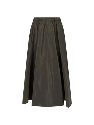 Aspesi Green Technical Midi Skirt