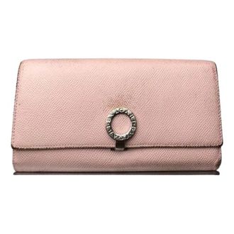 Bulgari Pre-owned Vintage Portemonnee - Dames - Vintage Accessoires - Roze - ONE Size - Leer - Vintage