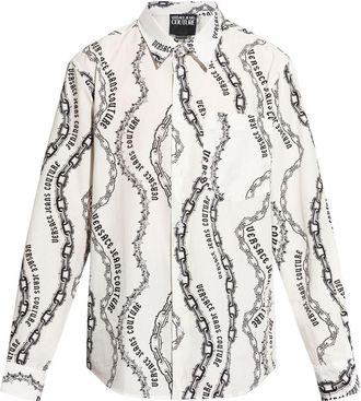 Versace Jeans Couture Chain Couture shirt - men - Cotton - 48 - White
