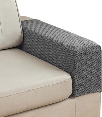 OEM Fundas Para Reposabrazos De Sof&aacute; (2 Unidades), Fundas Lavables Para Reposabrazos De Sof&aacute;, Fundas El&aacute;sticas Para Reposabrazos Sof&aacute; (blanco Roto)