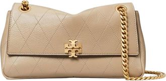 Tory Burch Taupe Charlie Small Shoulder Bag
