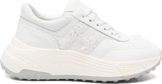 Hogan Sneakers, female, White, Size: 8 1/2 US Hi-Fi leather sneakers