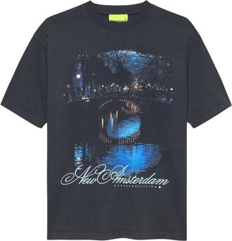 New Amsterdam Surf Association City Of Water Tee - Heren - Tops - Zwart - Maat: L Katoen