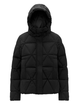 K-Way Lethille hooded quilted jacket - Black