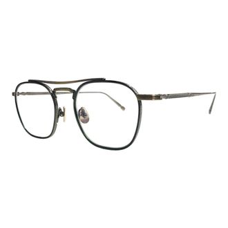 Matsuda Glasses, unisex, Gray, 48 MM, Antique Gold Eyewear Frames in Green