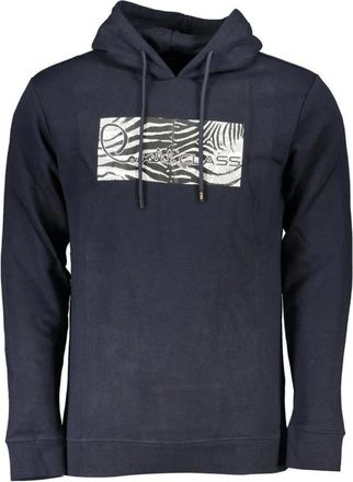 Cavalli Hoodies - Heren - Hoodies - Blauw - L - Katoen - Hoodies & sweatvesten