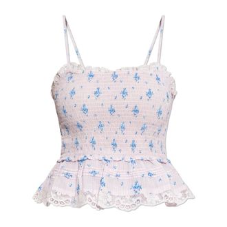 LoveShackFancy Loveshackfancy, Tops, Dames, Paars, S, Katoen, Top Dromen