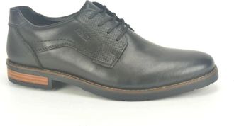 Rieker Zwarte Jurkschoenen - Heren - Veterlaarzen - Zwart - 45 EU - Schoenen