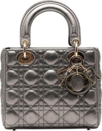 Dior Pre-owned Dior Small Metallic Lambskin Cannage My ABCDior Lady Dior Ladies F2W0IPUJ4ESXX7RT